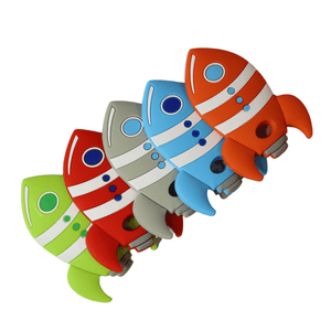 Rocket Teether | silicone beads