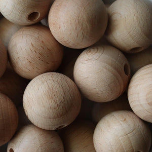 25MM Round Wooden Beads | silicone beads
