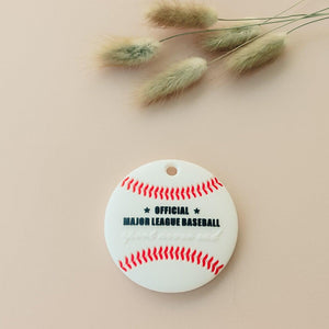 Baseball Teether | silicone beads