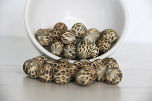 Cheetah Printed Beads | silicone beads