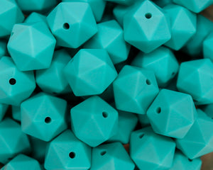14MM Turquoise Icosahedron