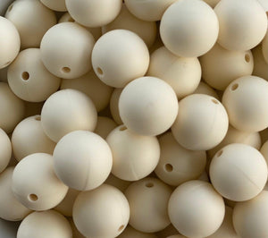 Ivory | silicone beads