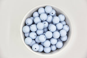 Pastel Blue | silicone beads