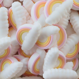 Cloud Rainbow Beads | silicone beads
