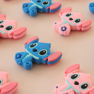 8pcs Silicone Focal Beads, Beach Slippers Shape Charms, Silicone Beads Bulk Characters Rubber Beads Silicone Beads for Keychain Making Pen Making