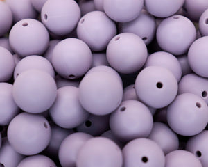 Grey Purple | silicone beads
