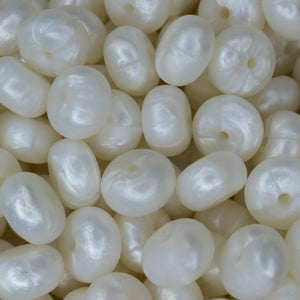 Pearl White Abacus Beads | silicone beads