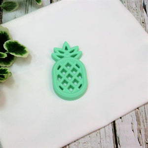 Mint Pineapple Teether | silicone beads
