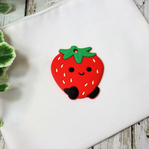Strawberry Teether | silicone beads